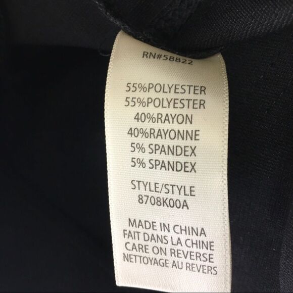 Max Studio Womens Size Large Charcoal Black Pull On Pants - Picture 10 of 11